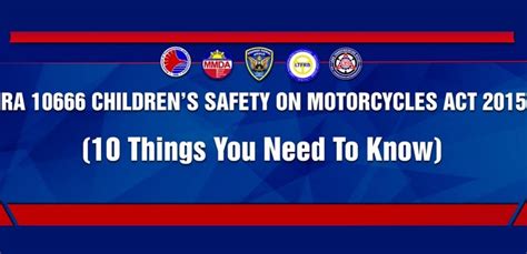 DOTr releases FAQ for Children’s Safety on Motorcycles Act of 2015.